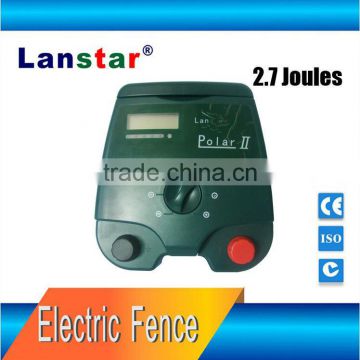 Solar electric fence energizer for animal dogs farm equipment