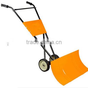 snow pusher shovel with two handle