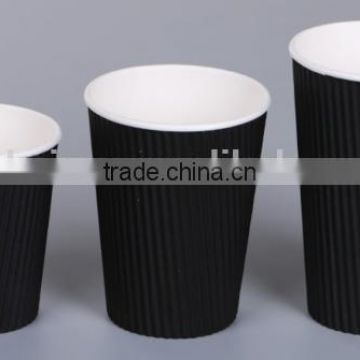 16oz /340gsm ripple paper hot drink cup for coffee