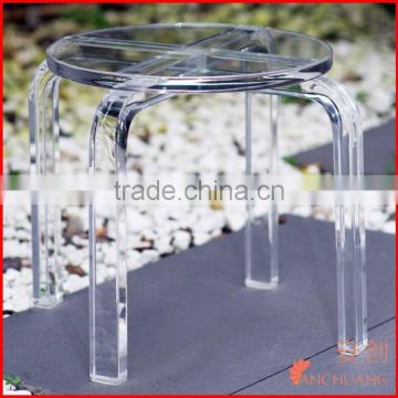 lucite furniture_clear round stool