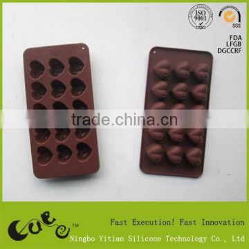 Silicone heart chocolate moulds food grade Christmas decorates