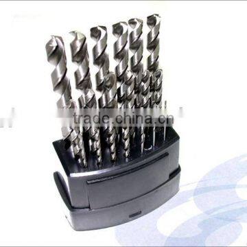 19PC HSS Metal Drilling Twist Drill Bit Set Electric Drill Accessory