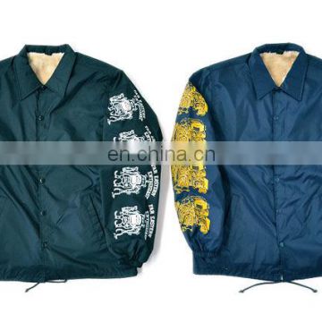 custom made coach jacket with custom design / Nylon Jacket 2016