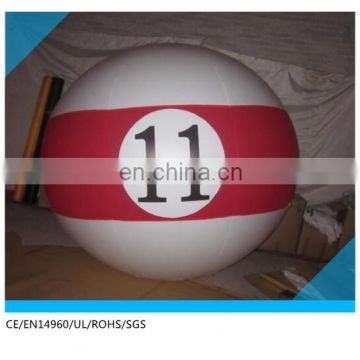 Number 11 snooker ball pvc balloon inflatable helium balloon