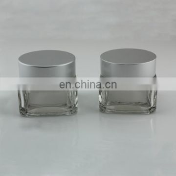 100g empty glass face cream jar bottle for cometic