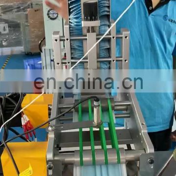 High Speed Automatic Surgical Face Mask Making Machine With 4 Full Servo  Earloop Welding Machine