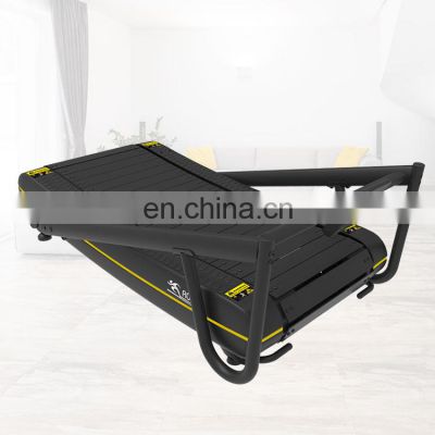 motorless running machine  folding Manual Curved treadmill & air runner  with Convenient speed control exercise equipment