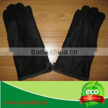 Factory wholesale Double face sheep fur glove