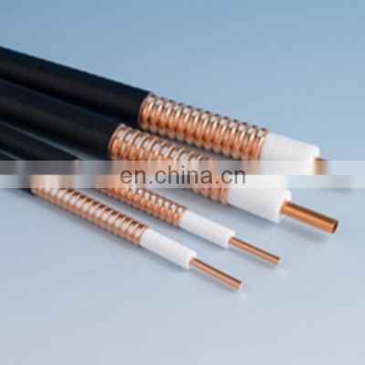 High quality 50 Ohm leaky feeder cable 1/2 RF coaxial fiber optic cable