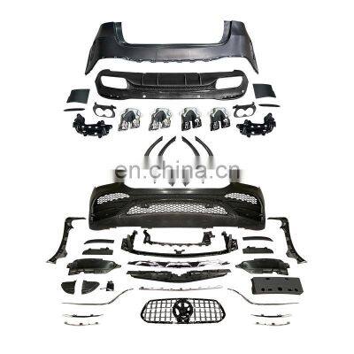 Car accessories Body Kits For 2020 Benz GLE W167 Upgrade GLE53 AMG Front Rear Car Bumpers with grills
