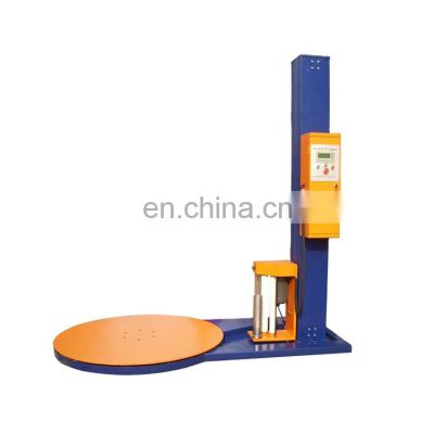 Automatic skid shrink stretch film wrap pallet wrapper pallet wrapping machine with scale