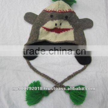 Wool Knitted Animal Winter Hat