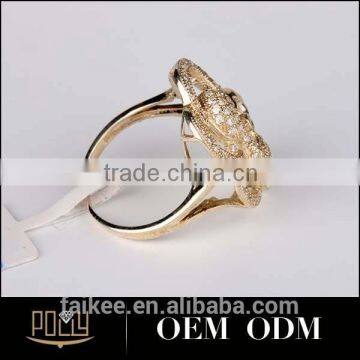 Hot Sell New goods 925 sterling silver 14k gold ring