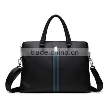 2016 Fashion genuine leather handbag for men,wholesale office bag,black men leather briefcase