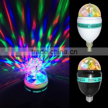Party Favor Light Mini Led Decoration Full Color Rotating Laser Bulb Lamp