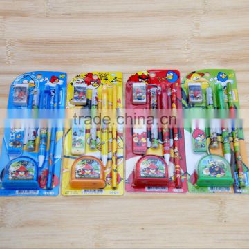 School/Office Cartoon Stationery Creative Gift Pen/pencil Box Set For Children/Students/kids(7 pieces set)