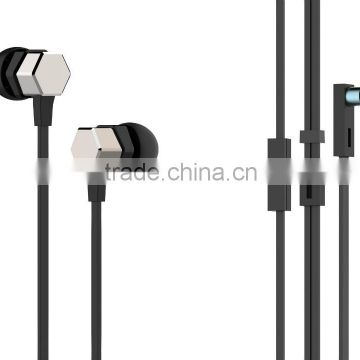 Promotional flat cable headphone for MP3 earphone wtih mic