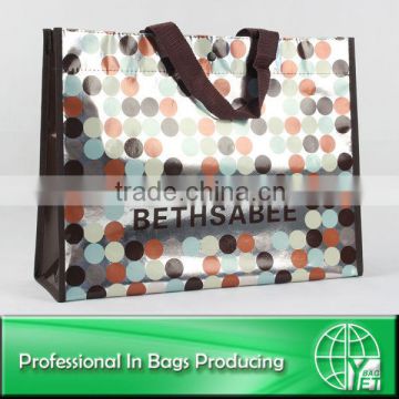 Wave Point Pattern Novelty Shopping Bags w/Button Top