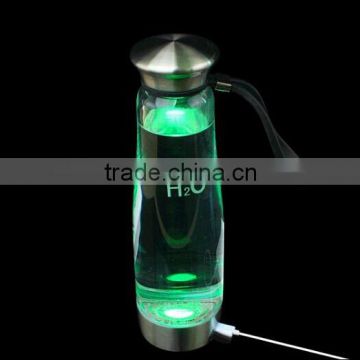 Hydrogen alkaline water ionizer bottle