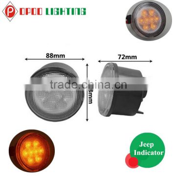 2015 New Product 3W 2000K Front Smoked Turn Light for Jeep Wrangler