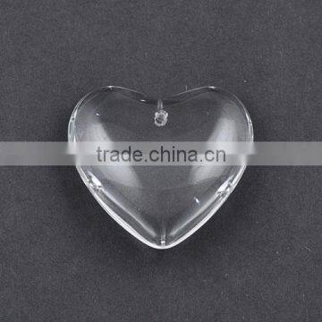 Wholesale 50mm Heart Clear Glass Cabochons