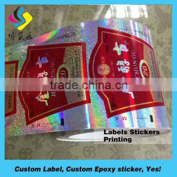 Musical instruments transparent pvc sticker