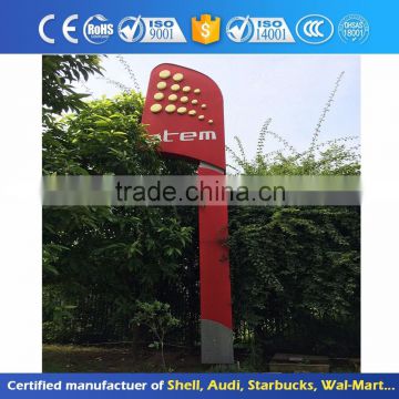 Double-sided Lighting Outdoor Advertising Steel Pylon Totem