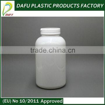 White big capacity tearing drug pill container plastic medicine bottle