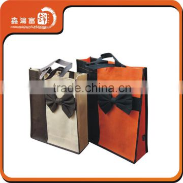 Customized printing recycled promotional shopping tote non woven bag