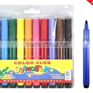 10pcs multi color water color pen/color marker pen in pvc bag set