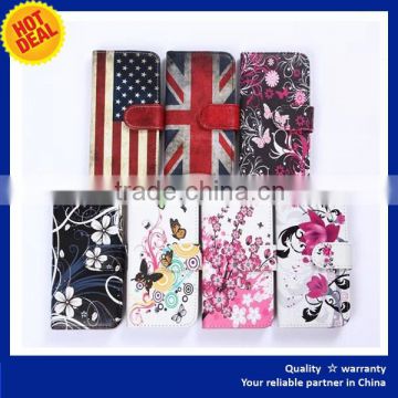 Flip leather case for xiaomi mi4i with custom print, Wallet card stand flip leather case cover from China supplier wholesale