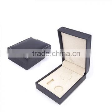 Chinese factories wholesale custom high-grade leather jewelry box, black creative gift box