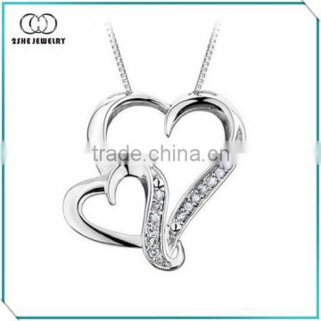 For Mother's day 925 silver double twisted love charm
