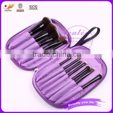 12pcs synthetic hair cosmetic brushes travel set