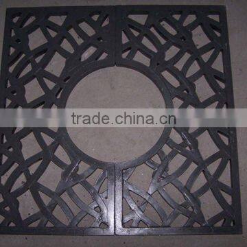 cast iron round tree grating