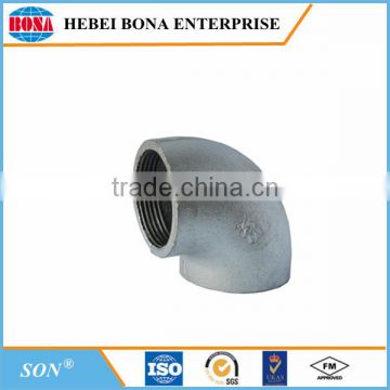 Plain End Hot Dipped Galvanized Malleable Iron Pipe Fittings