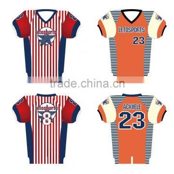 Sublimated Stripe american football jersey , Manufacturers from China