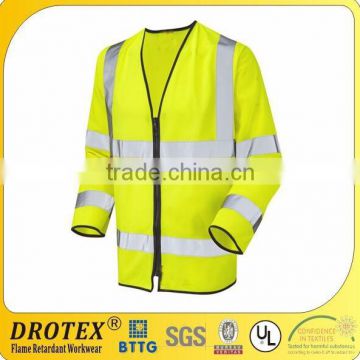 safety fireproof &high visibility Fluorescent Yellow jacket
