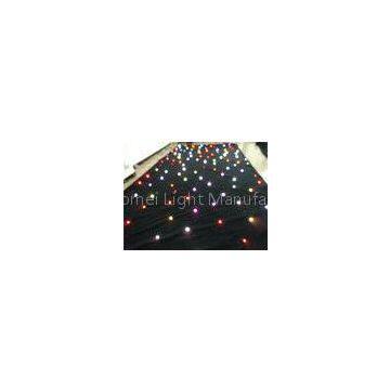 3m * 4m Twinkling RGB Tri LED Star Cloth Curtain For Wedding / Party / Live Show