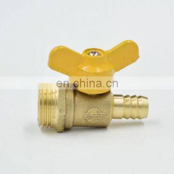 Full Bore with butterfly handle Thread Brass Ball Valve for Water and Gas/gas stove parts