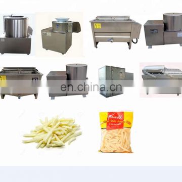 Frozen french fries production line semi-automatic potato chips making machine
