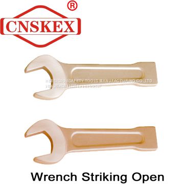 Explosion-proof safety non-spark percussion open wrench tools