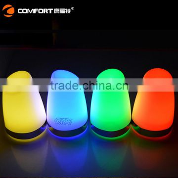 LED Colorful Wireless Table Lamp Dimmable Lamp with USB Port use in hotel and restaurant