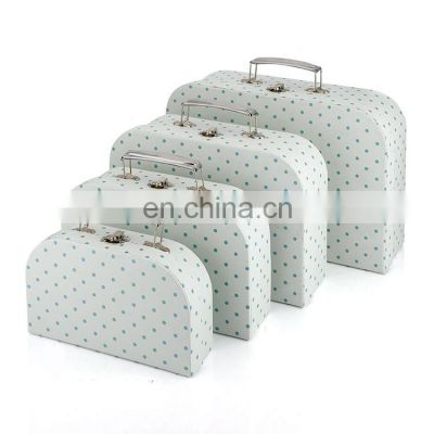 paper baby toy mini suitcase box, baby cloth packaging suitcase, cardboard baby shoe box packaging