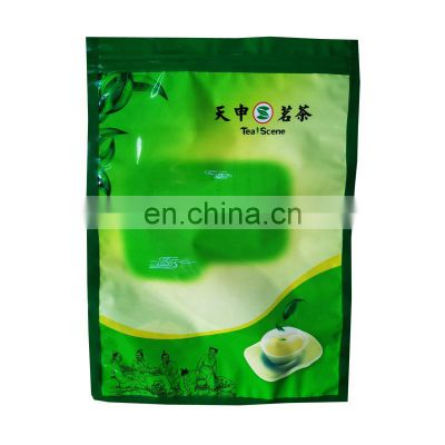 Custom Printed Packaging Bags with Window  Sealable Mylar  Custom Plastic Packages with Logos Zipper Plastic Bag for Tea-leaves
