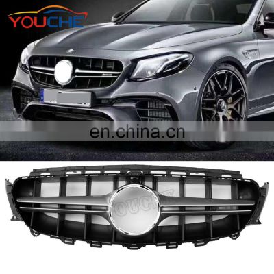 ABS Grill E63 Style  Front Bumper Grille Auto Grill for Mercedes Benz E class W213 W238 C238 AMG Package 2016-2020