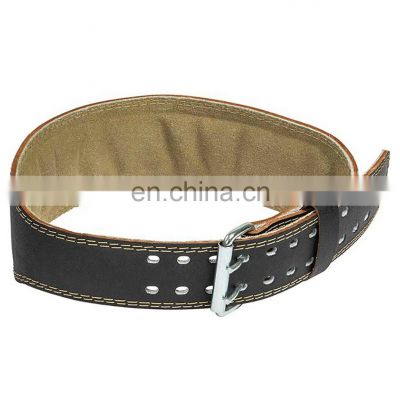 Genuine leather side zip fashionable belts weight lifting