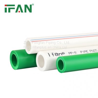 IFAN Cheap Price 20-110mm PPR Hot Water Pipe Plastic PPR Green Pipe