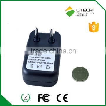 newest Battery charger for LIR2032 battery charger LIR2025 battery charger made in China