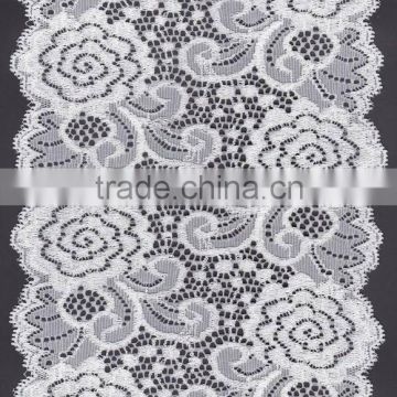 2012 Latest Elastic clothing lace material